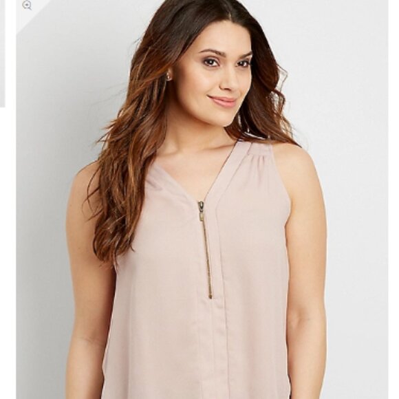 Maurices Sleeveless Tank Top Size XXL mauve - Picture 1 of 6